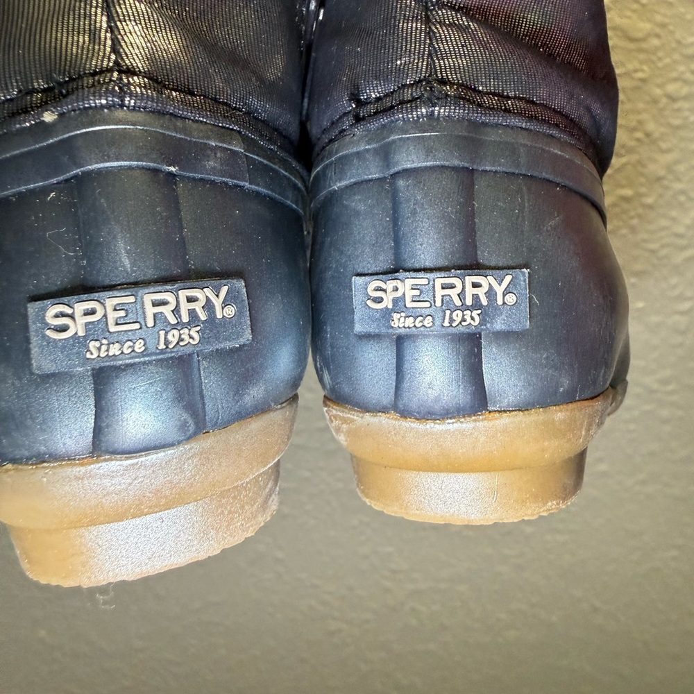 Sperry Saltwater boot/blue girls size 9months - Picture 6 of 7
